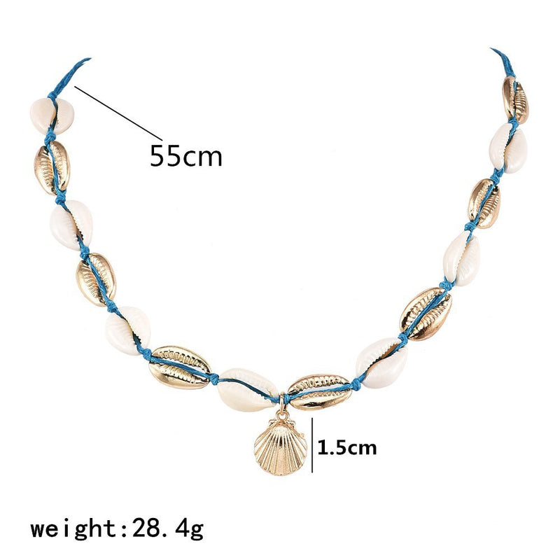 Alloy shell necklace