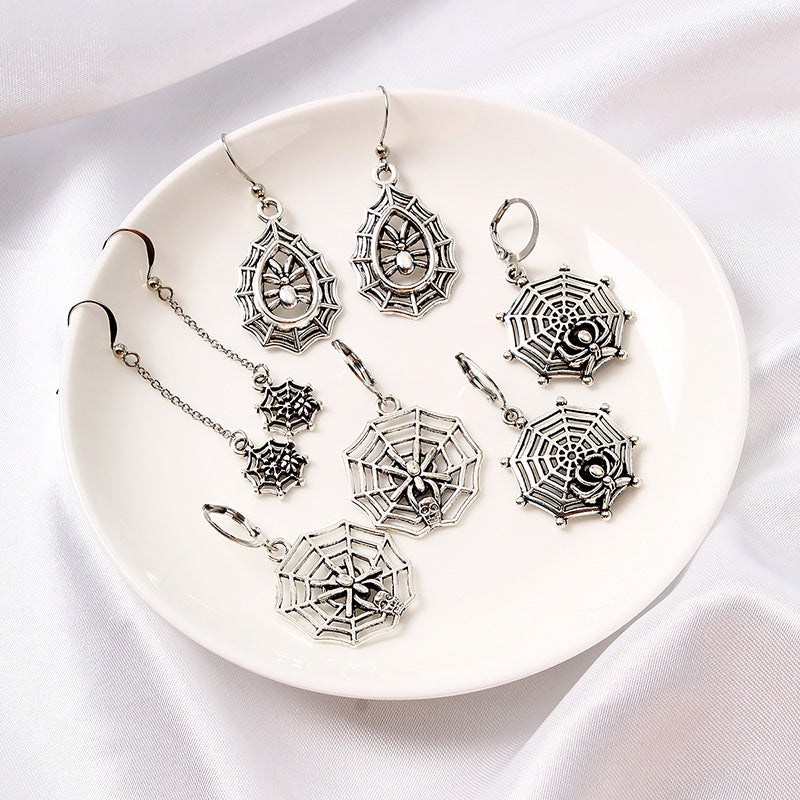 Halloween Ghost Festival Insect Spider Alloy Earrings