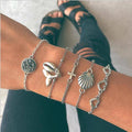 Multi-layer Fishtail & Shell Bracelet
