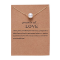 New hot star paper card necklace series Multi-set diamond pendant clavicle chain Women's personalized jewelry wholesale