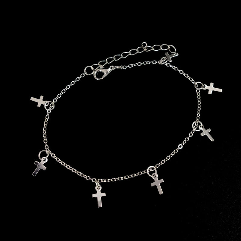 Cross Anklet Female Simple Bohemian Beach Style Foot Ornament