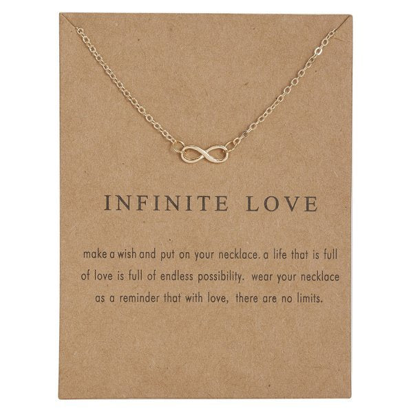 Women's Fashion Paper Card Love Alloy Necklace