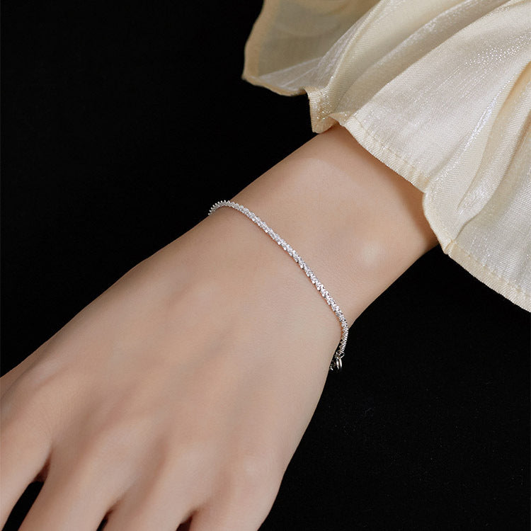 Sterling Silver Bracelet Female Gypsophila Sexy Forest Jewelry