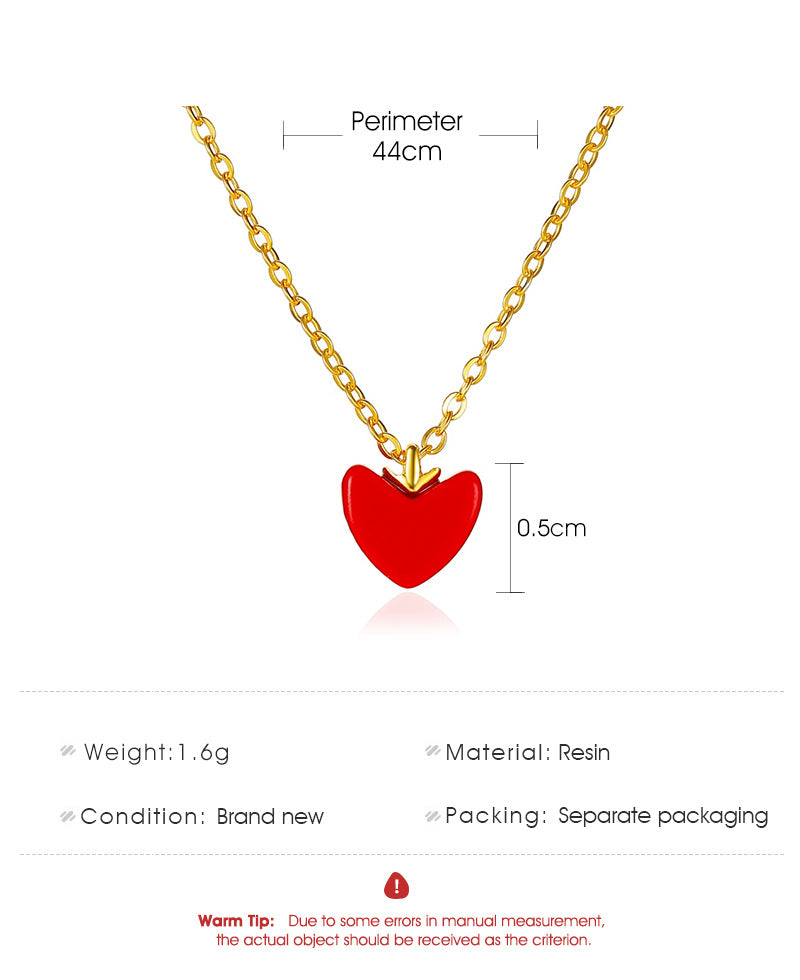 Red Love Necklace Vitality GirlWild Little