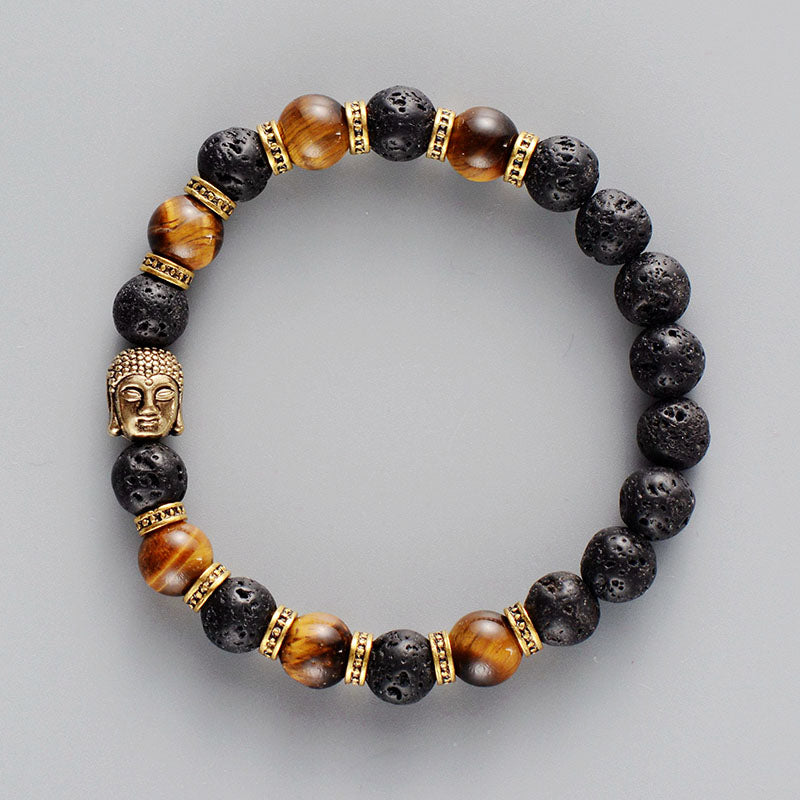 Mara Pearl Chakra Buddha Head Bracelet