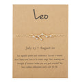 Women's Twelve Constellation Chain Bracelet In Paper Card