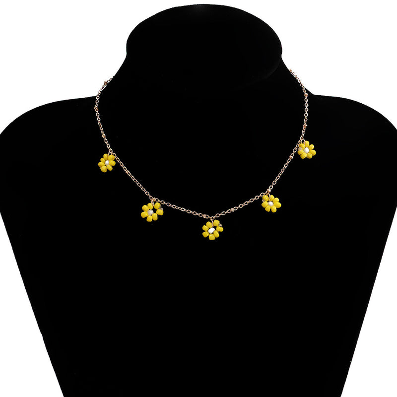 Retro National Wind Flower Choker Europe And America