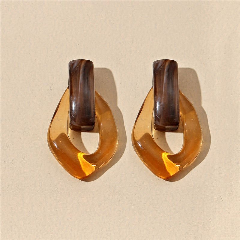 Women's Retro Transparent Fashion Resin Earrings