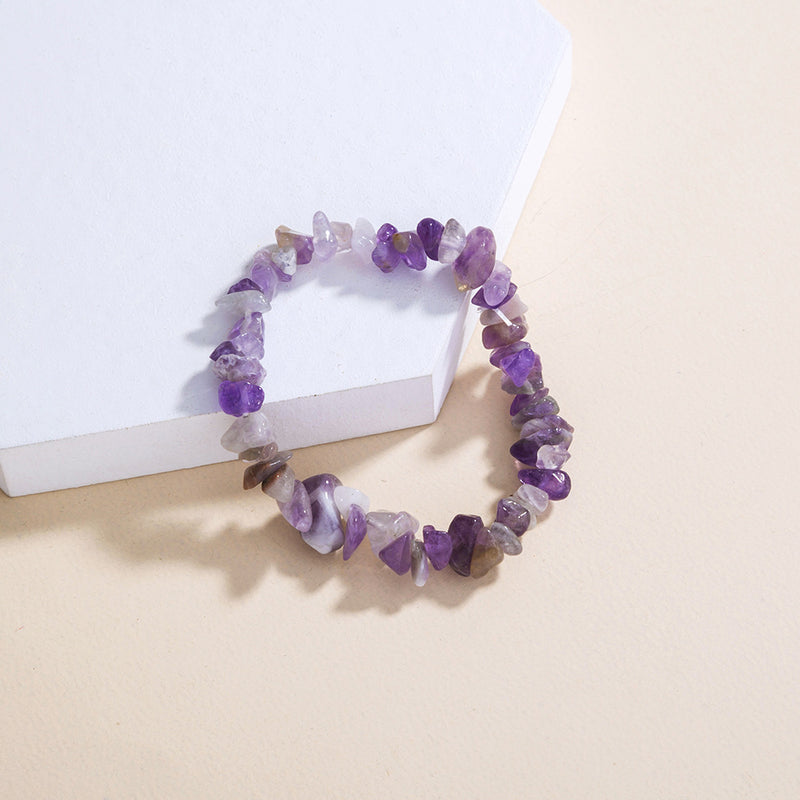Wind Candy Purple Turquoise Bracelet Natural Rough Stone