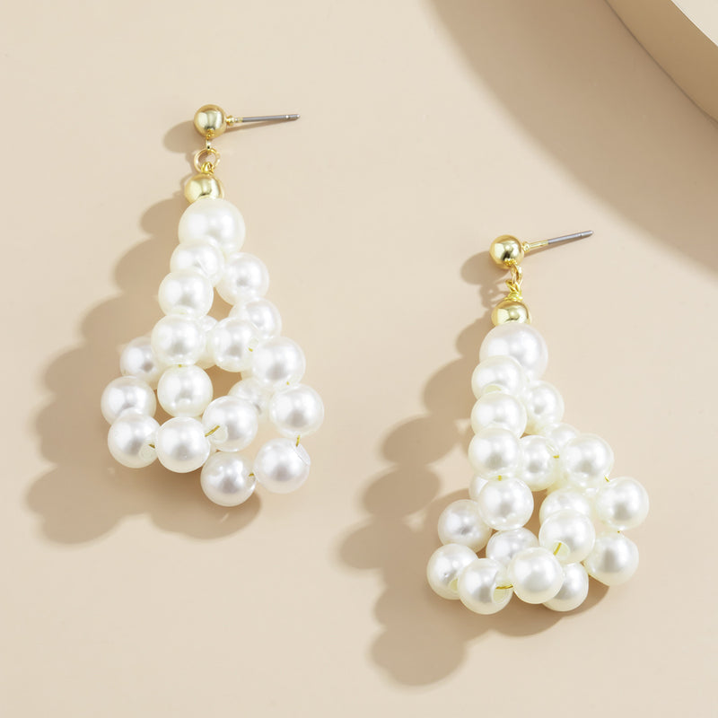 Fashion Baroque Pearl Earrings Retro