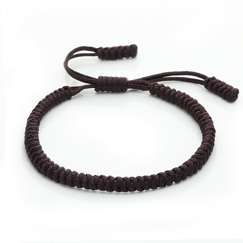 Ethnic Style,  Hand-woven Red Knots Rope Bracelet