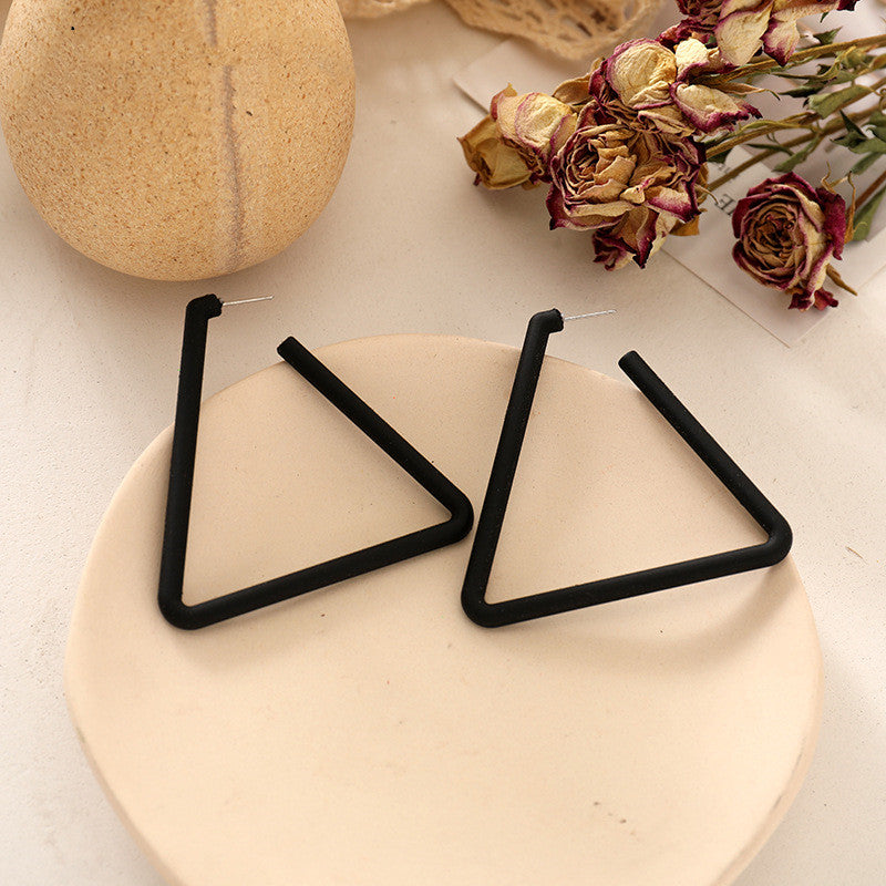 Exaggerated Geometric Large Earrings Personality Long