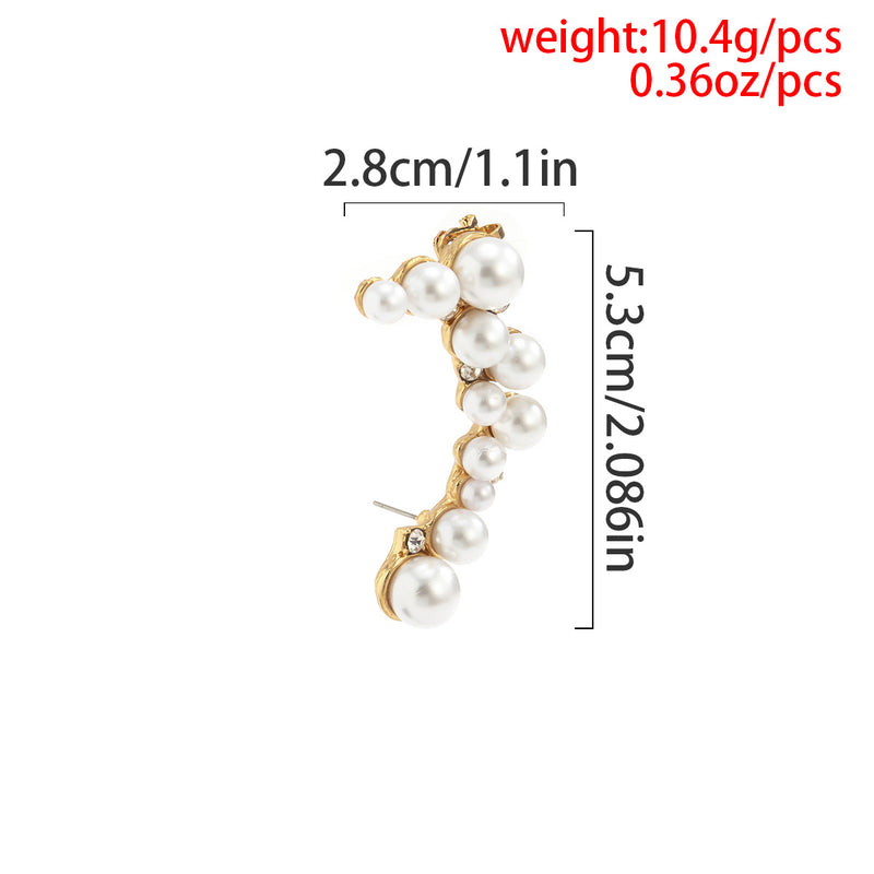 Simple Pearl Auricle French Temperament Ear Clip