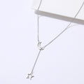 Moon Star Necklace Clavicle Chain Pendant Long Chain Necklace