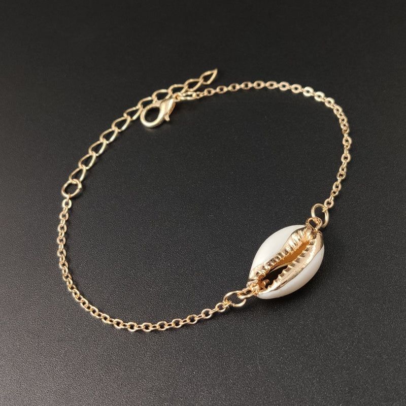 Exquisite alloy plating drip glaze shell bracelet women