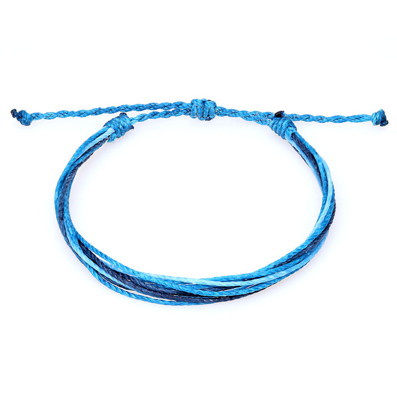 Wax Thread Braided Bracelet Bohemian South American Waterproof