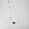 Resin evil eye gold chain necklace neck chain