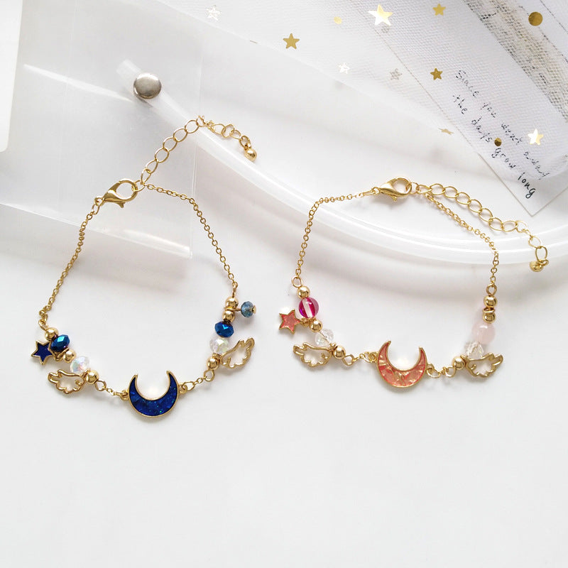 Fantasy Moon Star Bracelet Wing Crystal Ball Accessories
