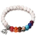 White pine round beads loose beads elephant bracelet