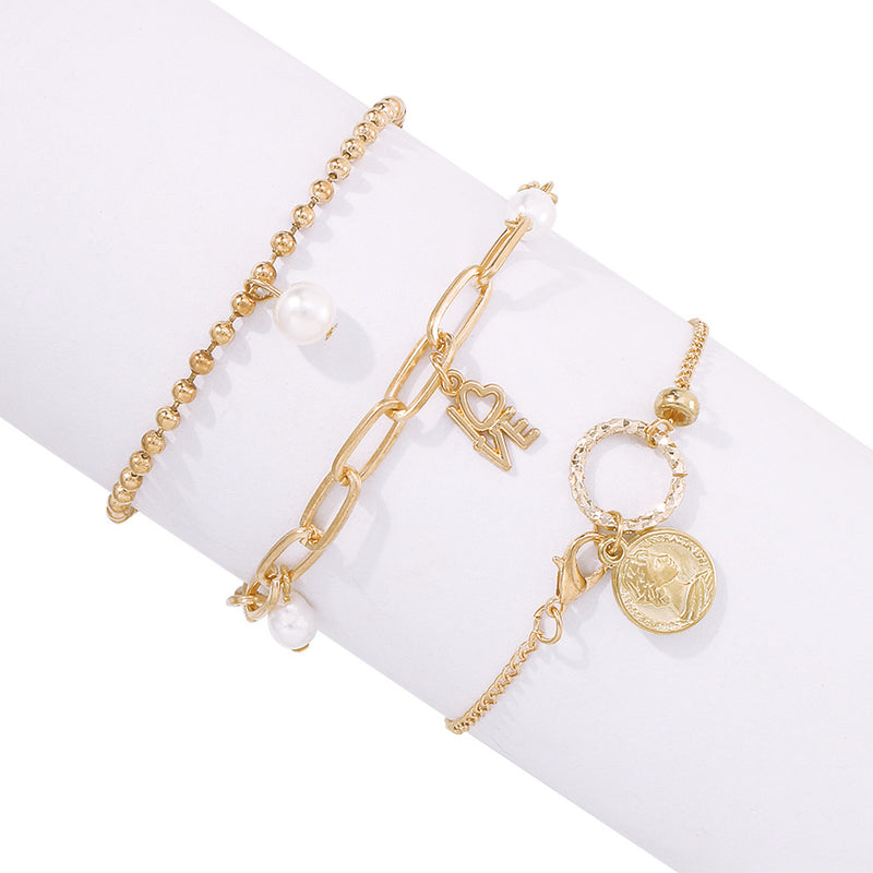 Personalized Ins Simple Style New Bracelet Set