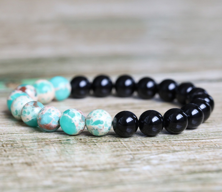 Yoga Energy Stone Obsidian Natural Black