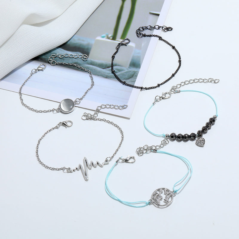 ECG Love Bracelet Female Ins Niche Design