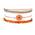 Boho Style Waterproof Wax Thread Hand Woven Bracelet