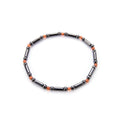 Magnetic Oval Bead Black Magnet Electroplating AB Color Anklet