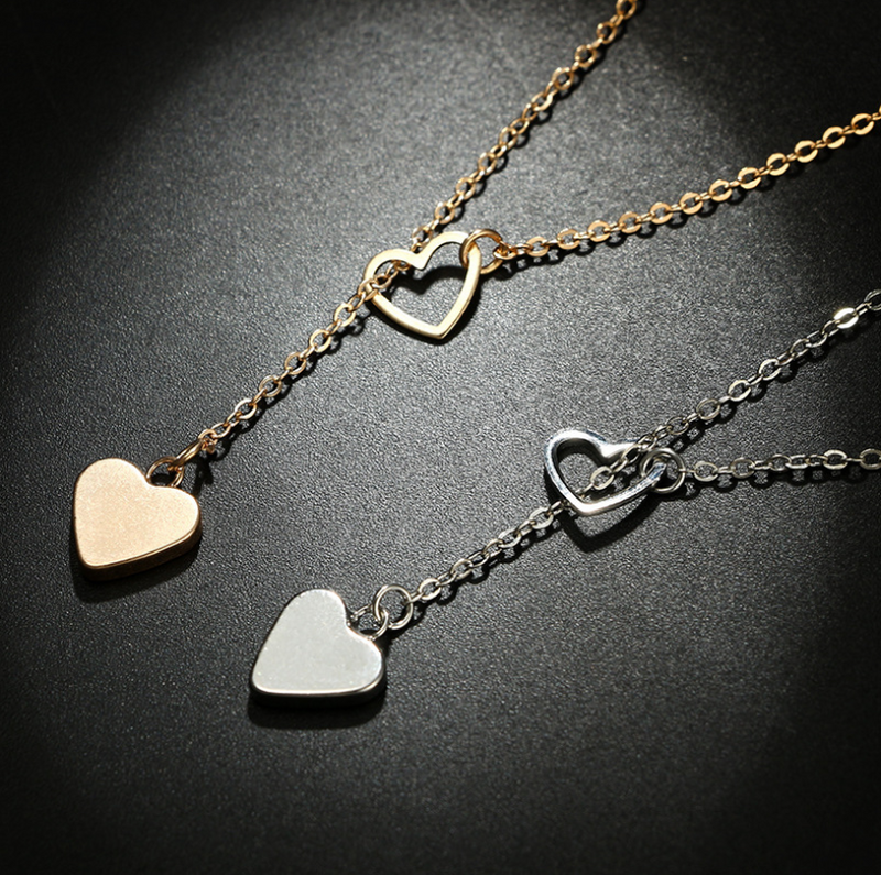 European and American hot sale handmade copper love necklace fashion neck chain