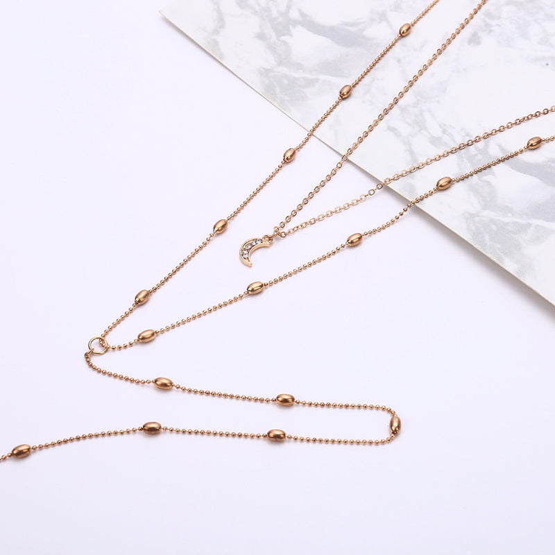 Diamond Multilayer Necklace Pendant