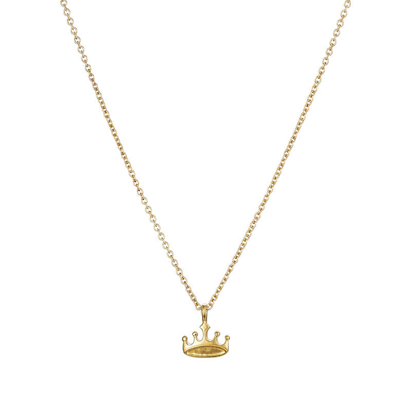 Queen Crown Polished Clavicle Chain