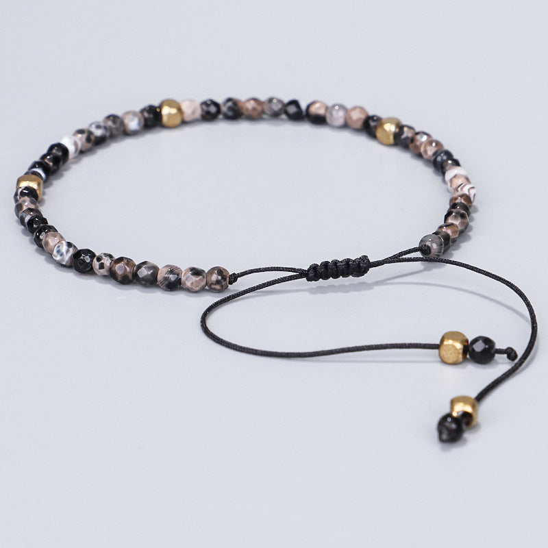 3mm Natural Stone Beads Tibetan Stone Beads Stretch Bracelet For Men Women Yoga Chakra Crystal Bead Bracelets