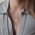 Geometric Clavicle Chain Creative Retro Simple Ring Necklace