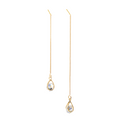 Water droplet tassel asymmetric ear line