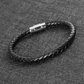 Leather Rope Woven Magnetic Bracelet