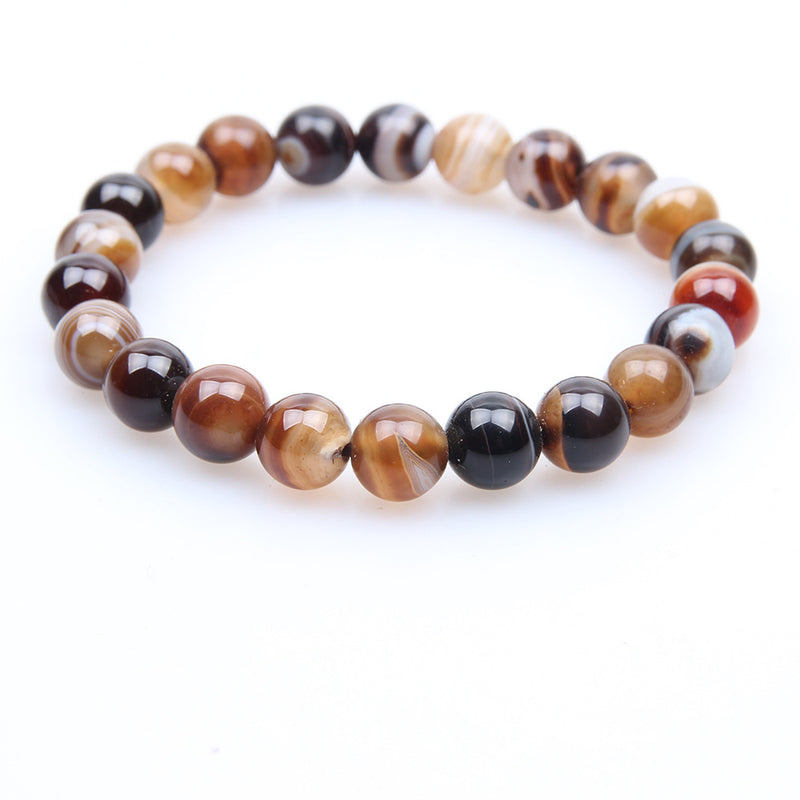 Coffee Agate Natural Gem Bracelet