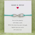 MAKE A WISH Blessing Card infinity wish Bracelet