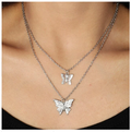 Double butterfly necklace