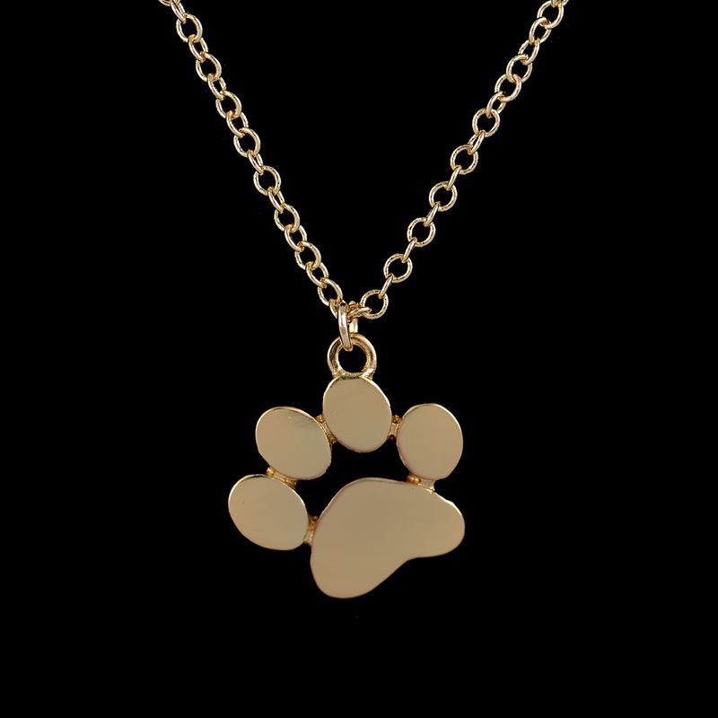 Love Dog Paw Pendant Necklace Women's Fashion Accessories