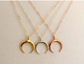 Bohemian Double Necklace Gold Plated Ladies Clavicle Necklace