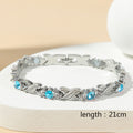 Ladies' Interlocking Gold And Diamond Magnet Bracelet