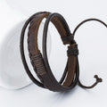 Multilayer leather bracelet