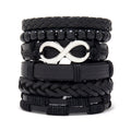 Vintage Men's Leather Bracelet European And American Woven Suit Carrying Strap