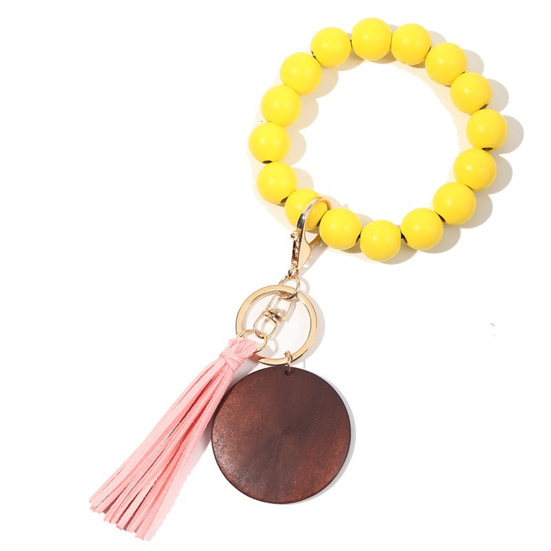 Korea Velvet Tassel Bracelet Keychain DIY