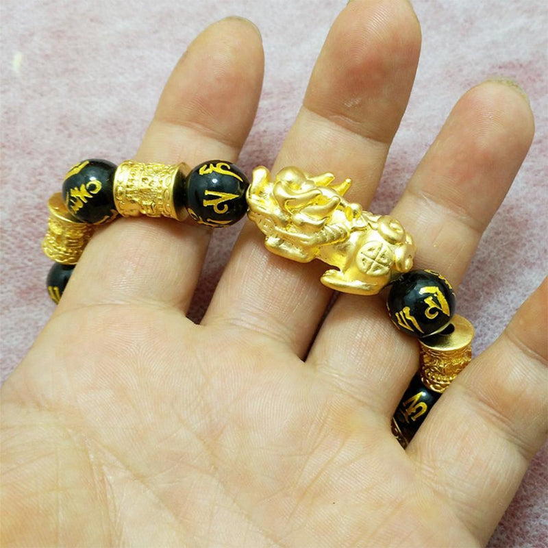 Obsidian Pixiu Bracelet
