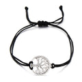 Simple hand-woven red rope tree of life bracelet