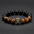 Lion head beaded bead bracelet