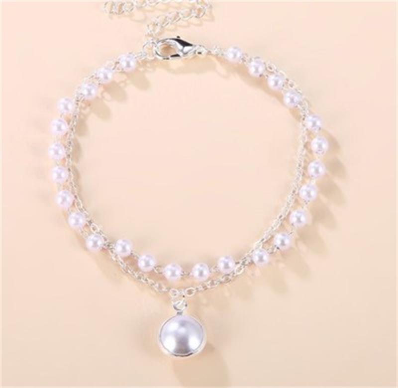 Simple And Versatile Double-Layer Pearl Bracelet Summer Beauty Jewelry