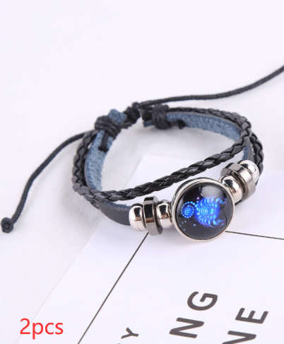 Creative Fashion Trend Twelve Constellation Luminous Bracelet