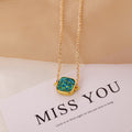 Frosted Luminous Semi-precious Stone Necklace Female